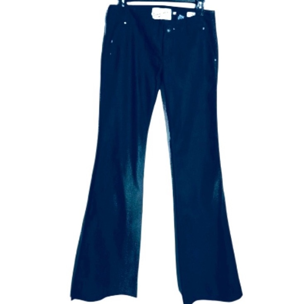 Dear John Virtue Jeans Dark Blue Belo Bottom Flare size 27 x 33  7.5” Rise - Picture 2 of 8